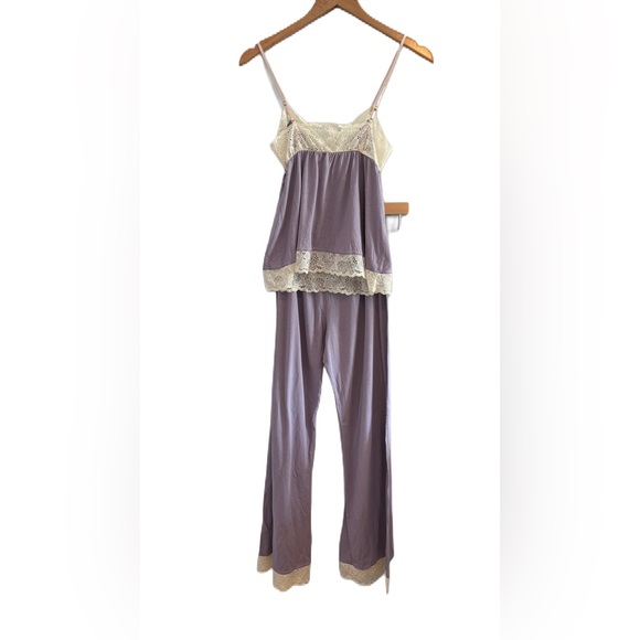 Anthropologie Eberjey Light Purple Cami & Long Pant Pajama Set Size Medium - Picture 2 of 7